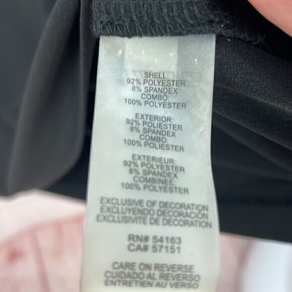 KARL LAGERFELD PARIS KNIT BOW CAP SLEEVE SCUBA BLOUSE SIZE Small - Picture 12 of 14